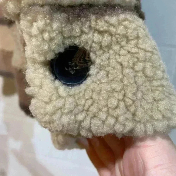 Bass Outdoor Womens Boyfriend Shacket SMALL Brown Plaid Button Up Oversized Cozy - Picture 7 of 9